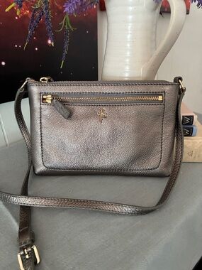 Cole Hann Metallic Pebble Leather Crossbody